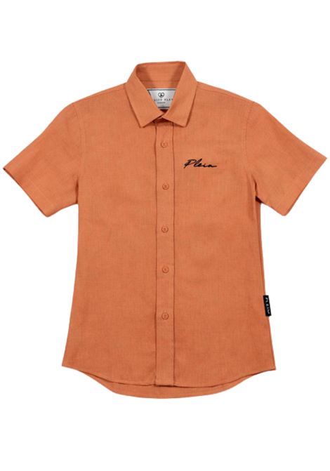 Children's peach linen shirt Philipp Plein | BSI250PESCA